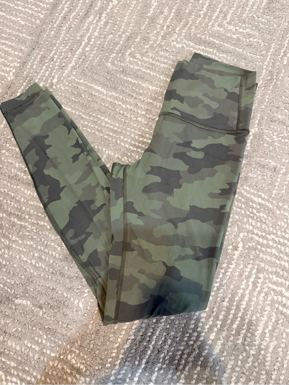 lululemon athletica Kids Camouflage Leggings in Olive and Black